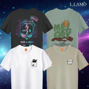 [30%즉시할인] 엘라모 신상 반팔티셔츠 외 70종 남녀공용 빅사이즈 S~4XL 면티/라운드