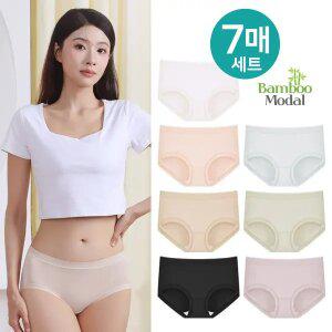 (30%즉시할인) 기획 밤부미디 세트 (7매세트) 여성팬티 모달팬티