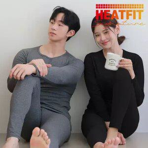 히트핏 시그니처 기모 내복 내의 상하세트 남자 여자 보온