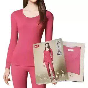 BYC 양면심플 여성 내의 상하세트 여자 내복 보온