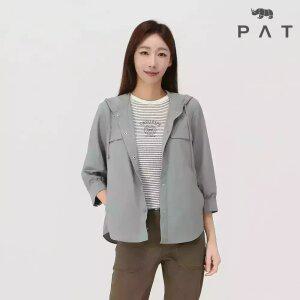 [PAT 여성] 후드 아우터형 솔리드 셔츠_1J61537