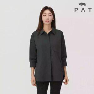[PAT 여성] 화섬 중기장 밴드넥 셔츠_1J61535