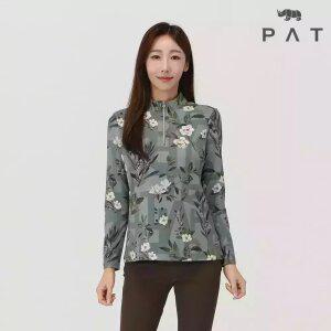 [PAT 여성] 꽃프린트 반집업 티셔츠_1J65432