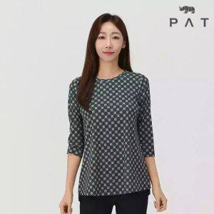 [PAT 여성] 스몰프린트 라운드 티셔츠_1I65309
