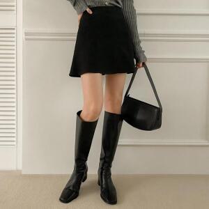 [시크릿라벨] 스웨이드절개미니스커트