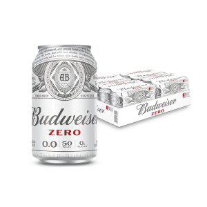 버드와이저제로(0.0) 330ml 24캔 논알콜 맥주맛 음료