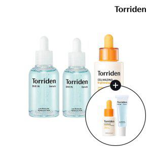 [SET] 토리든 다이브인 저분자 히알루론산 세럼 50ml+40ml+셀메이징 비타앰플 30ml (+