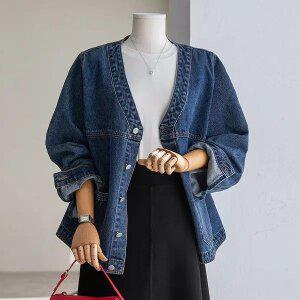 (안나앤플러스) A. 데르멘 노카라 데님 자켓[자켓D1203H02] 빅사이즈