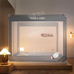 고단 침대 사각 캐노피 모기장 패밀리 스텐봉포함 티류으스