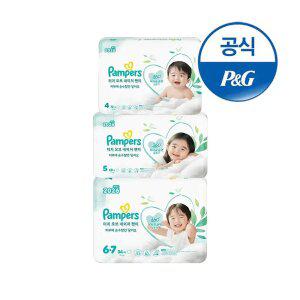 [오늘의딜]팸퍼스 2026신제품 터치오브네이처 팬티형 기저귀 4 ~ 6단계 3팩 (1박스)