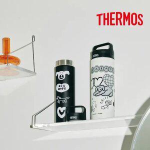 써모스X이나피스퀘어 캐리 핸들 텀블러 600ml / JOW-600KC