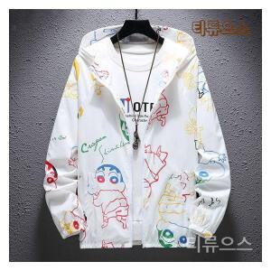 남자 바람막이 경량 레터링 여름 자켓 빅사이즈 캐주얼 티류으스