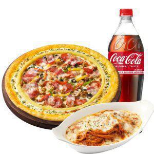 피자헛 수퍼슈프림 리치골드 L+리치치즈파스타+콜라 1.25L