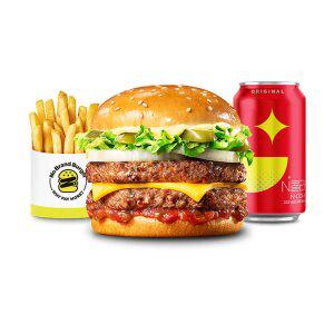 [노브랜드버거] NBB 어메이징 더블 살사 버거 세트
