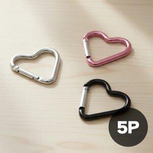 5개 하트 카라비너 키링 에어팟 고리 키홀더 연결깅 열쇠고리 부자재