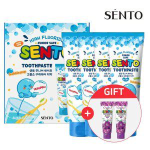 주.니어 구취케어 고.불소 어린이치약 풍선껌향 120g 4개 +포도향 2개