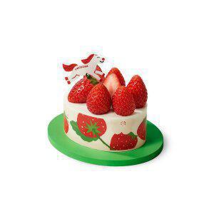 [투썸] 생딸기 듬뿍 우유 생크림 (쁘띠)