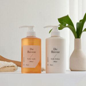 [바디 SET] 먼스앤데이즈 디 브리즈(클린솝향) 퍼퓸케어 바디 세트(샴푸 500ml + 컨디