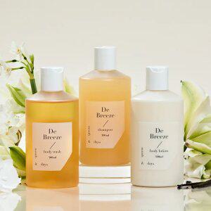 [3SET] 먼스앤데이즈 퍼퓸케어 디 브리즈 클린솝향 300ml(샴푸 300ml+바디워시 300ml