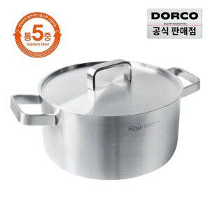 [설특가 최대40%] 도루코 클래식 통5중 인덕션 곰솥냄비 28cm /스텐냄비