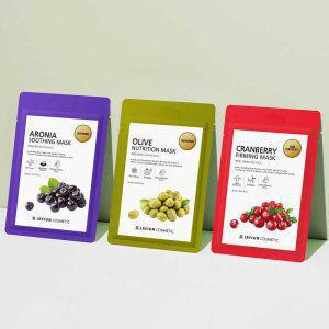 슈퍼푸드(아로니아/크랜베리/올리브) 마스크 30매