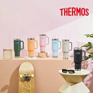 써모스 맥스포터블 컵앤텀블러 1.2L / TS-180K / 대용량 빨대 손잡이