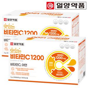 일양약품 맛있는 비타민C 1200 대용량 200포 X 2박스 아연 비타민씨 분말 가루 스틱