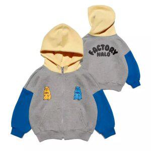 OJA234-85 비버 기모 키즈 후드집업