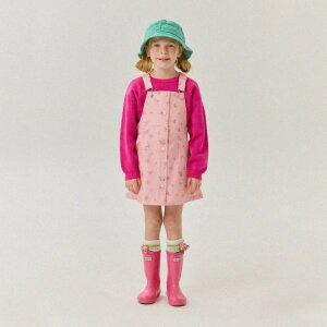 플라워멜빵스커트(핑크)