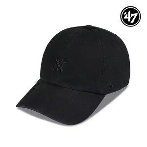 47브랜드 뉴욕 양키스 NY 스몰 로고 MLB 엠엘비 볼캡 야구 모자 올블랙 B-BSRNR17GWS-