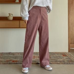 [시크릿라벨] 뒷밴딩코듀로이와이드팬츠