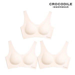 [크로커다일] 소프트 쿨인견 쉘론 패드일체형 V넥 브라 베이지 CDWBR5N10_3