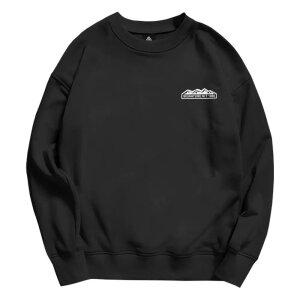 남녀공용 특양면 오버핏 프린팅 시그니쳐 맨투맨