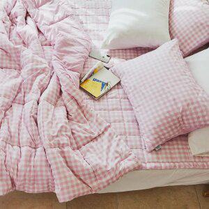 글로리&프라임 사계절 차렵이불+베개커버1장+패드1장 핑크 슈퍼싱글 SS