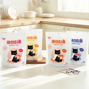 마이티펫 1일 1포 짜먹는 츄루 고양이간식 마이티츄(12g x 30개입) 연어 참치 치킨