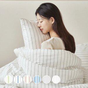 아망떼 드림웰 알러지케어 스트라이프 차렵이불 SS/Q/K 6color