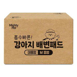마이티펫 흡수빠른 강아지 실속 배변패드 대용량 벌크형 M/L/XL 4팩
