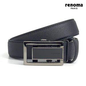 [레노마]메탈 스퀘어 자동벨트 BLACK_RQSBE0008BK