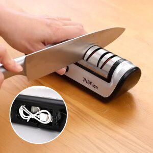 3초 전동 칼갈이 제이앤비 플렉스/ 숫돌 칼 가는기계 샤프너 칼 연마기