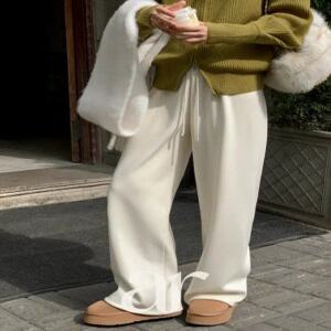 (기모안감/와이드) 기모 트레이닝 밴딩팬츠 편한데일리 루즈핏 츄리닝 꾸안꾸 바지 ps