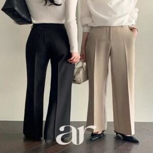 (깔끔세련/완벽한핏밸런스/봄슬랙스) 언이브 슬림 스트레이트 세미 부츠컷 슬랙스 ps5