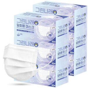 그린나래 국내생산 MB필터 일회용마스크 300매