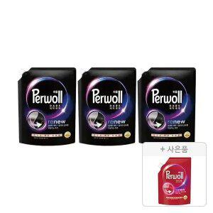 퍼울 다크 리필 1.7L, 3개 + 증정(세탁세제 (컬러, 다양한 색상 의류용), 300 ML, 1개