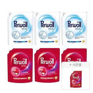 퍼울 화이트 1.7L, 3개+퍼울 컬러 1.7L, 3개+증정(세탁세제 (컬러, 다양한 색상 의류용