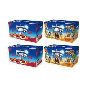 카프리썬 사과 200ml, 10입 , 2개 + 사파리 200ml, 10입 , 2개 (총 40개)