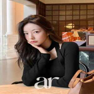 (타이머플러세트) 로웰 스퀘어넥 슬림핏 초커 니트 nt4463