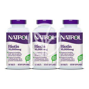 3개 나트롤 비오틴 뷰티 맥시멈 스트렝스 10000 mcg 100 타블렛 바이오틴 Biotin 모발