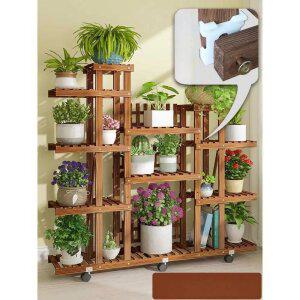 화분 선반대 거실 발코니 바퀴 이동식 아파트 베란다 식물장