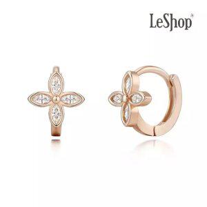 14K 라일락 원터치 귀걸이(GoldPlated)_LJ5098BRE