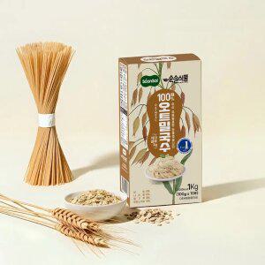 순솔 100% 오트밀국수 1kg (100g x 10봉) 글루텐프리 파스타면 고단백질 제로슈가 무가